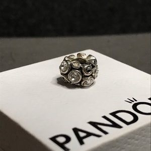 Authentic Pandora Charm with Clear CZ